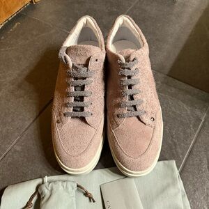 Canali Brushed Suede Low Top Sneakers size 44 / 11 New!